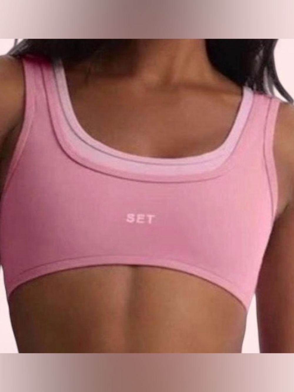 SET Active AirLuxe Glossy Pink Bra